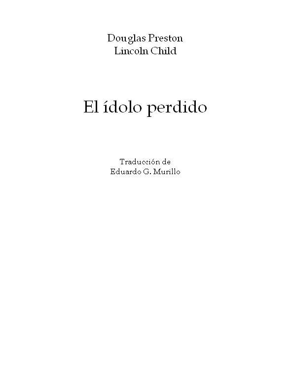 libro gratis El idolo perdido