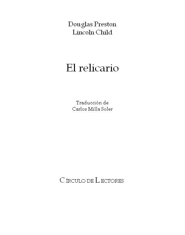 libro gratis El relicario