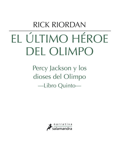 libro gratis El último héroe del Olimpo: Percy Jackson y los dioses del Olimpo V