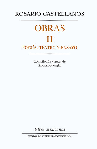 descargar libro Obras II. Poesía, teatro y ensayo