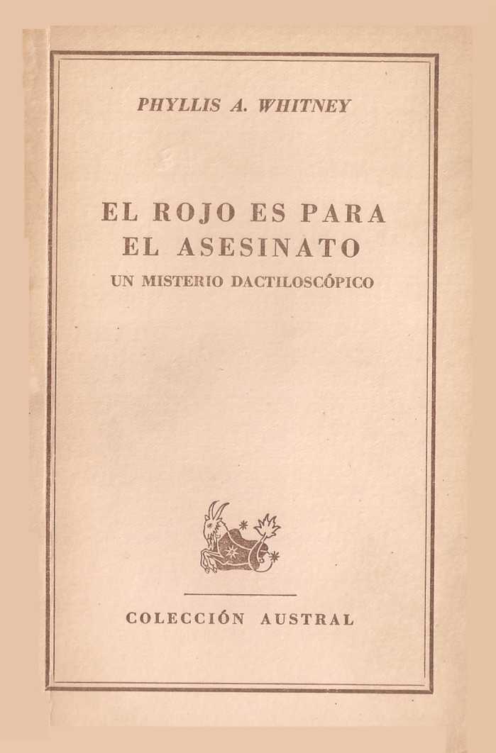 descargar libro El rojo es para el asesinato